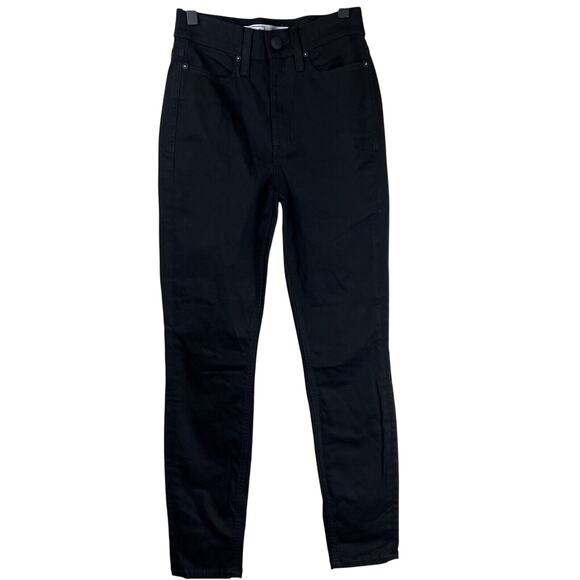 Ayr Jeans Women 26 Black Pants High Rise Skinny Stretch Preppy Classic‎ Capsule - Picture 1 of 14